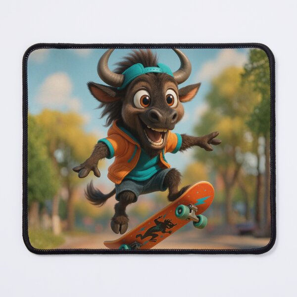 Item preview, Skater Wildebeest designed and sold by Sillytoe.
