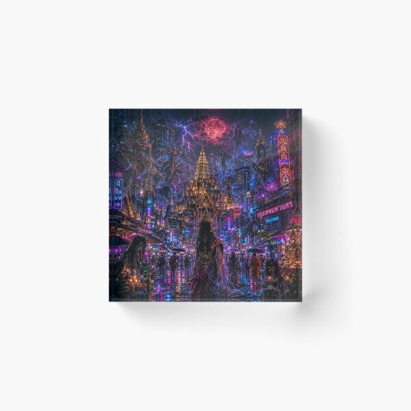 Item preview, The Temple of Neon Spirits | Bangkok Gothic Horror designed and sold by kabucino.