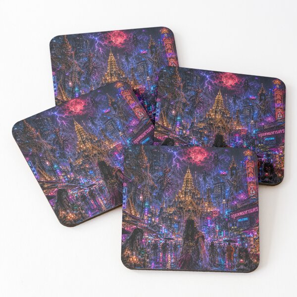 Item preview, The Temple of Neon Spirits | Bangkok Gothic Horror designed and sold by kabucino.
