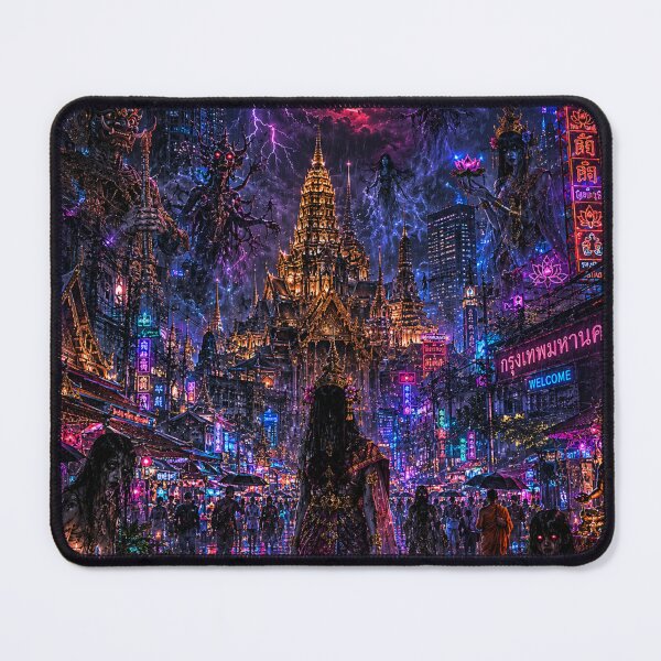 Item preview, The Temple of Neon Spirits | Bangkok Gothic Horror designed and sold by kabucino.