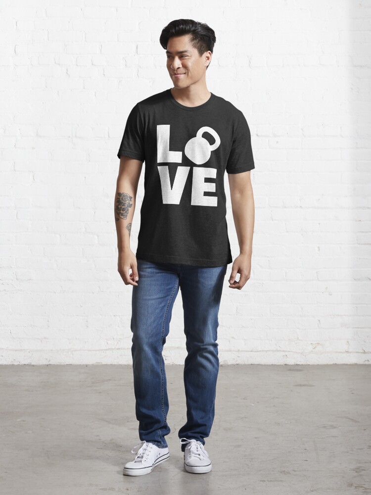 Alternate view of Kettlebell love Essential T-Shirt