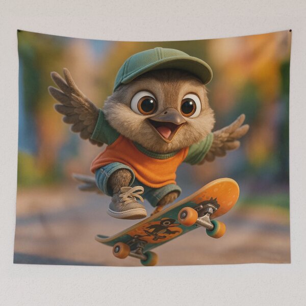 Item preview, Skater Willow Flycatcher designed and sold by Sillytoe.