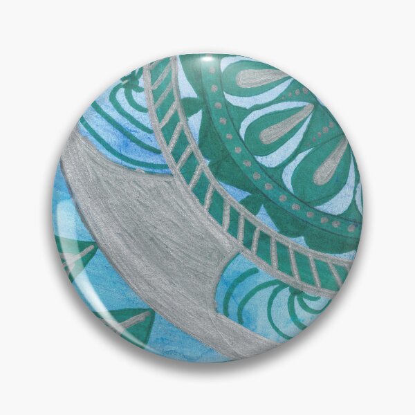 Item preview, Green, Blue, and Silver Mandala designed and sold by MakaDragonTamer.