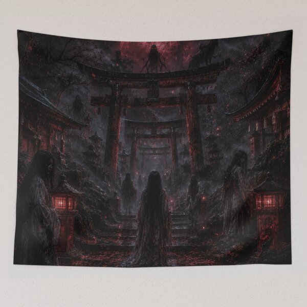 Item preview, The Crimson Shrine of Whispering Spirits | Kyoto Gothic Horror designed and sold by kabucino.