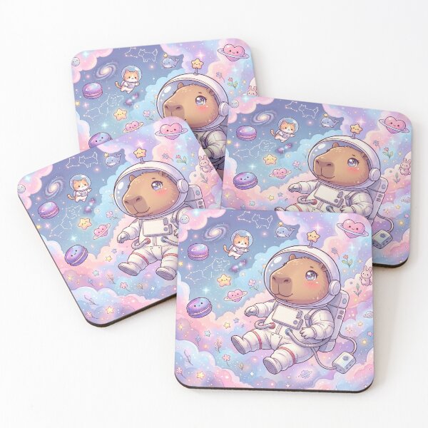 Item preview, Cute Chibi Kawaii Capybara Astronaut Cosmic designed and sold by matchudaarts.