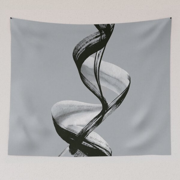 Item preview, Twisting Ribbon | Minimalist Ink Brush Composition designed and sold by SlowRegardArt.
