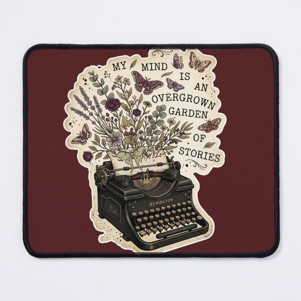 Item preview, My Mind Is An Overgrown Garden Of Stories Vintage Typewriter designed and sold by Rahaf-shop9.