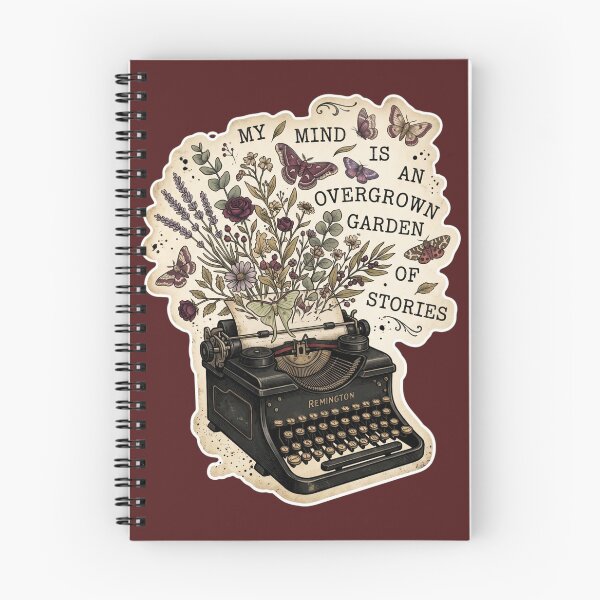 Item preview, My Mind Is An Overgrown Garden Of Stories Vintage Typewriter designed and sold by Rahaf-shop9.