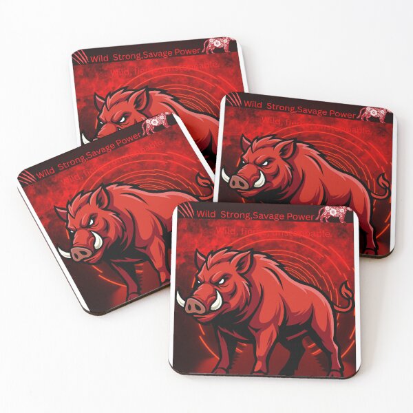 Item preview, Crimson Savage Boar – Anime Berserker Beast Red Forest Warrior designed and sold by DervoTeck2767.