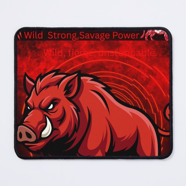 Item preview, Crimson Savage Boar – Anime Berserker Beast Red Forest Warrior designed and sold by DervoTeck2767.