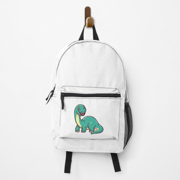 Item preview, Cute Smiling Teal Brontosaurus Dinosaur Illustration designed and sold by mintxw.