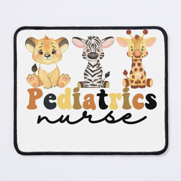 Item preview, Pediatrics Nurse design with baby animals designed and sold by CareWearDesigns.