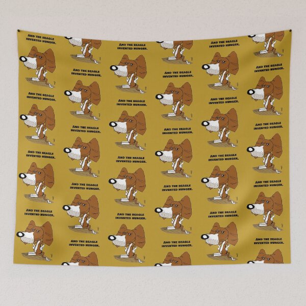 Item preview, And The Beagle Invented Hunger - Funny proud Dog. Illustration. designed and sold by Eric Sintès.
