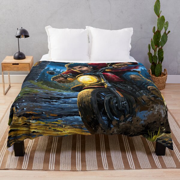 Item preview, Biker Riding Through Mud and Dark Forest designed and sold by Piotrek0001.