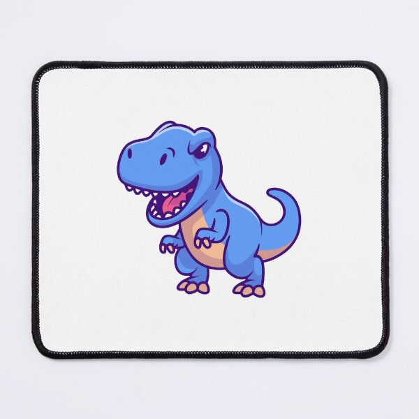 Item preview, Cute Chibi Blue T-Rex Dinosaur Cartoon designed and sold by mintxw.