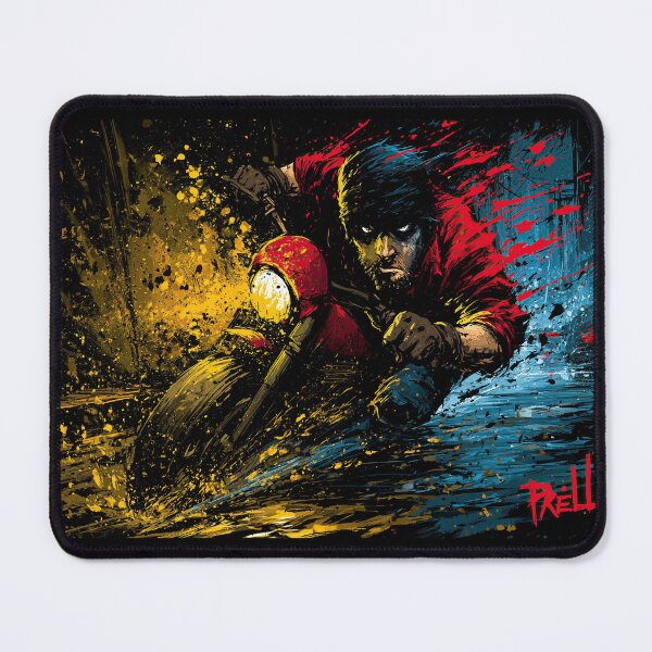 Item preview, Biker Leaning into Turn with Bright Headlight designed and sold by Piotrek0001.