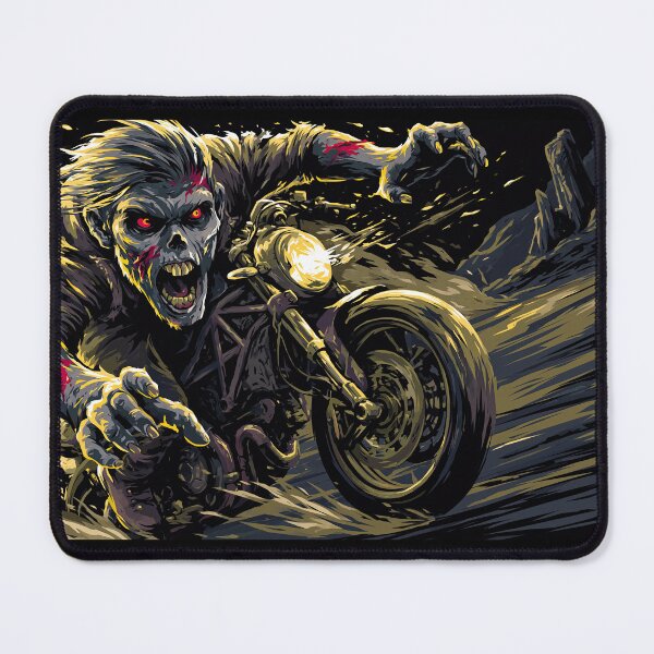 Item preview, Hooded Biker Riding into Yellow Light designed and sold by Piotrek0001.