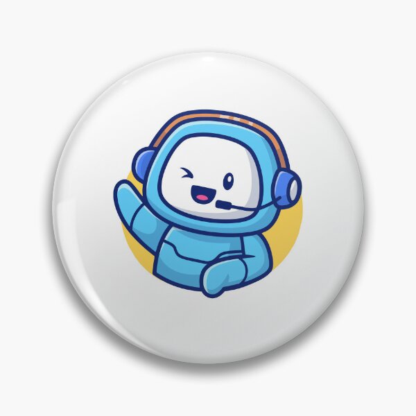 Item preview, Cute Winking Astronaut Gamer with Headset designed and sold by mintxw.