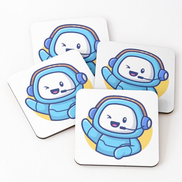 Item preview, Cute Winking Astronaut Gamer with Headset designed and sold by mintxw.