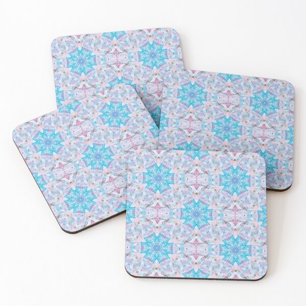Item preview, Spring Modern Floral Pattern in Blue and Pink designed and sold by Artistestella.