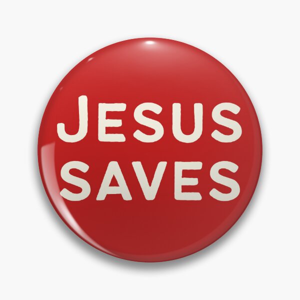 Item preview, "Jesus Saves" Red designed and sold by zozzy-does-art.