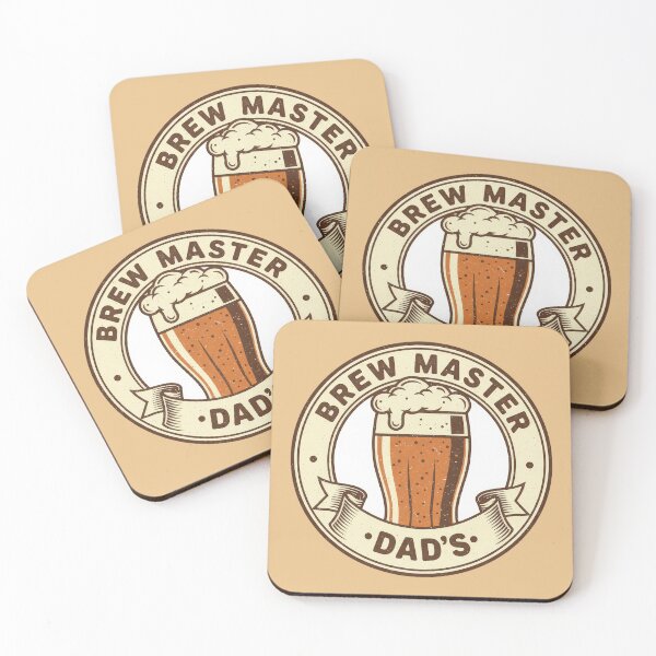 Item preview, Brew Master Dad Retro Badge designed and sold by Teeny Quities.