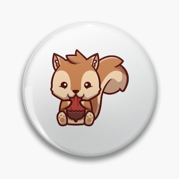 Item preview, Cute Baby Squirrel Eating Acorn Cartoon designed and sold by mintxw.