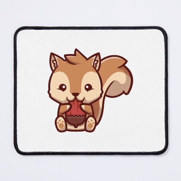 Item preview, Cute Baby Squirrel Eating Acorn Cartoon designed and sold by mintxw.