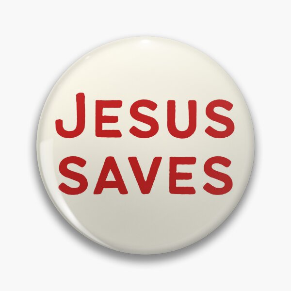 Item preview, "Jesus Saves" Cream designed and sold by zozzy-does-art.