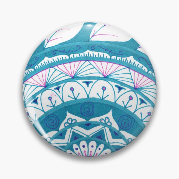Item preview, Blue, Purple, and White Mandala designed and sold by MakaDragonTamer.