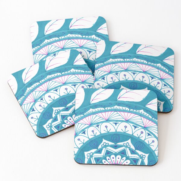 Item preview, Blue, Purple, and White Mandala designed and sold by MakaDragonTamer.