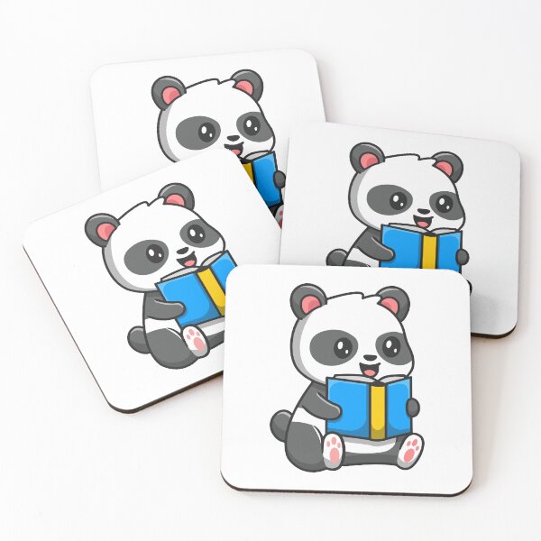 Item preview, Cute Baby Panda Sitting and Reading Book designed and sold by mintxw.
