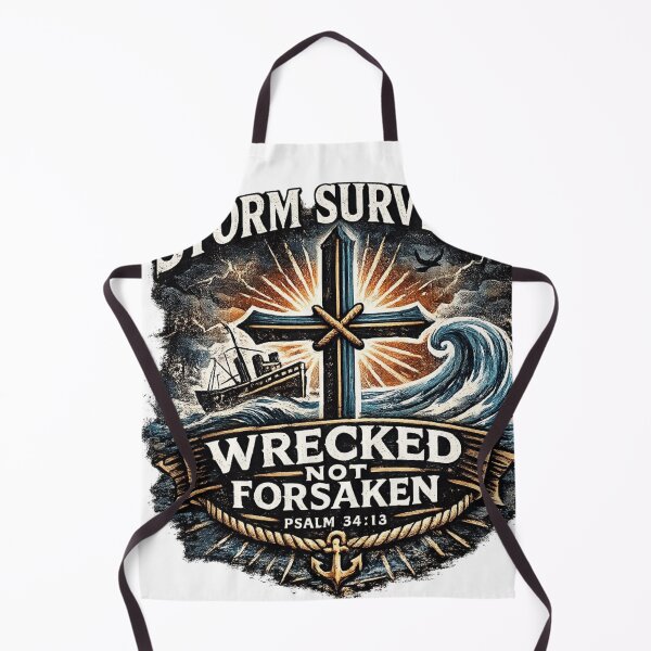 Item preview, Storm Survivor Christian T-Shirt | Wrecked Not Forsaken designed and sold by Wrecked Not Forsaken .