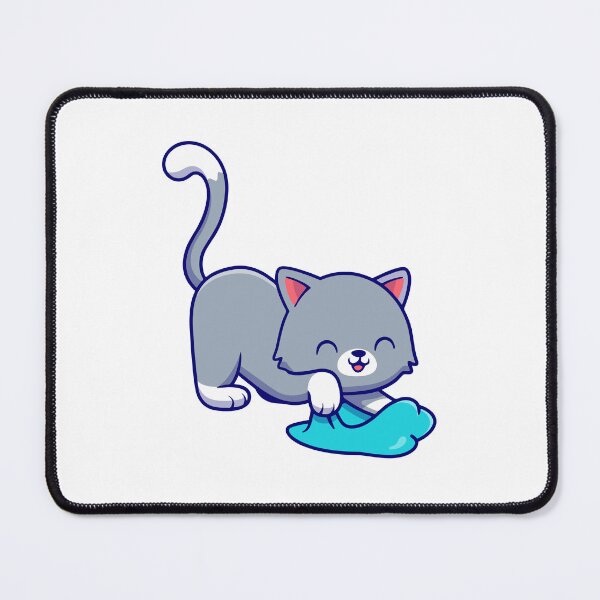 Item preview, Cute Grey Cat Making Biscuits Kneading Blanket designed and sold by mintxw.