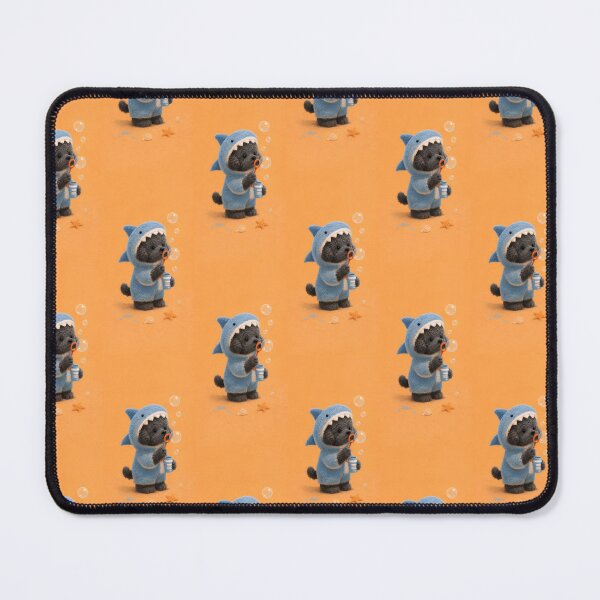 Item preview, Cute Shark Puppy Blowing Bubbles | Kawaii Cozy Dog Design designed and sold by pixelartestudio.