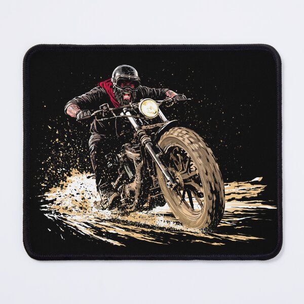 Item preview, Black and White Biker Speeding in Night designed and sold by Piotrek0001.