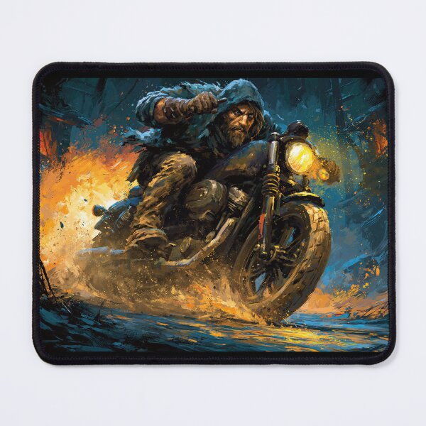 Item preview, Biker Riding Through Heavy Mud and Rain designed and sold by Piotrek0001.
