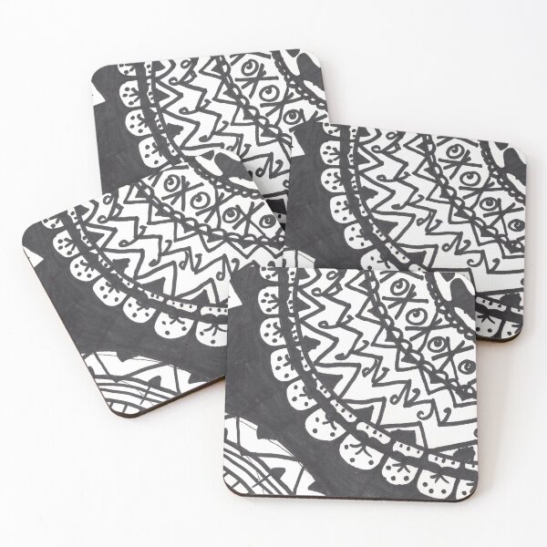 Item preview, Black and White Mandala designed and sold by MakaDragonTamer.