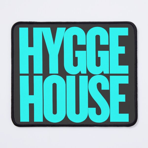 Item preview, Hygge House Cyan Typography – Cozy Scandinavian Minimalist Aesthetic designed and sold by MerchPOW.
