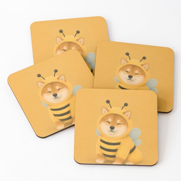 Item preview, Kawaii Bee Shiba – Cozy Cute Puppy designed and sold by pixelartestudio.