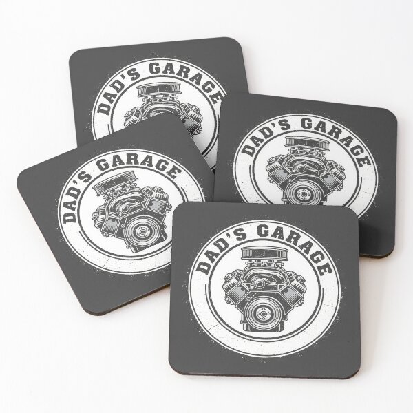 Item preview, Dad’s Garage Engine Badge designed and sold by Teeny Quities.