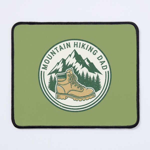 Item preview, Mountain Hiking Dad Badge designed and sold by Teeny Quities.
