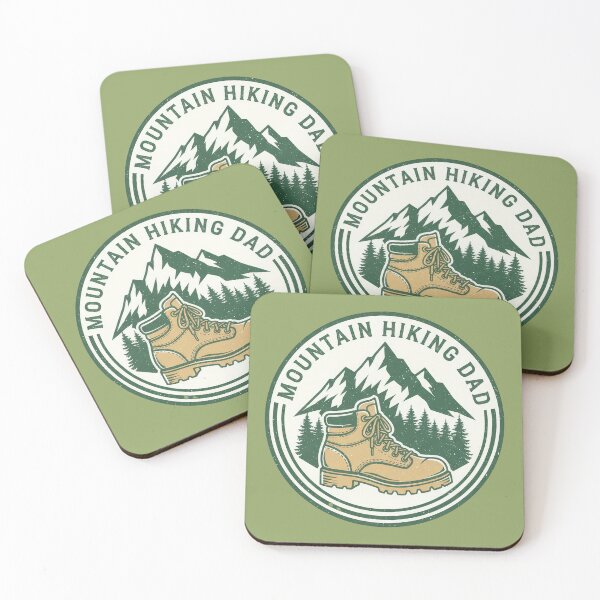 Item preview, Mountain Hiking Dad Badge designed and sold by Teeny Quities.