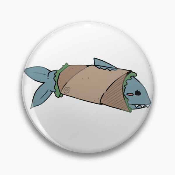 Item preview, - shark burrito - Little Lunchbox - white - designed and sold by echoztarrr.