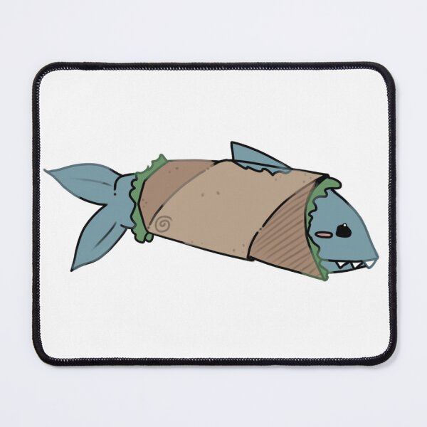 Item preview, - shark burrito - Little Lunchbox - white - designed and sold by echoztarrr.