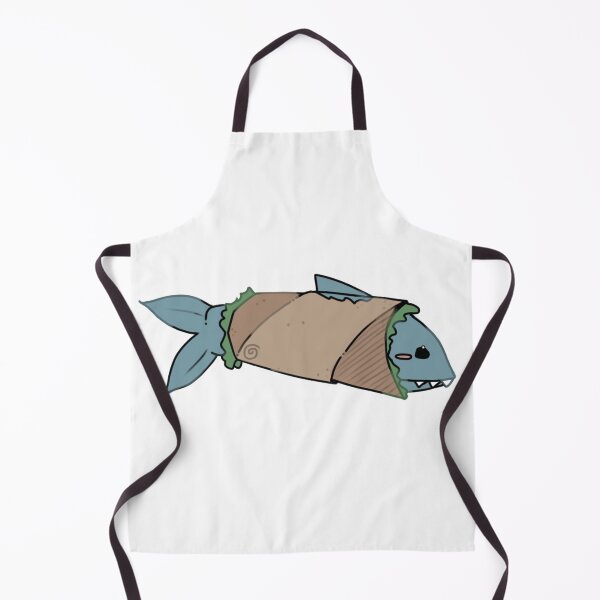 Item preview, - shark burrito - Little Lunchbox - white - designed and sold by echoztarrr.