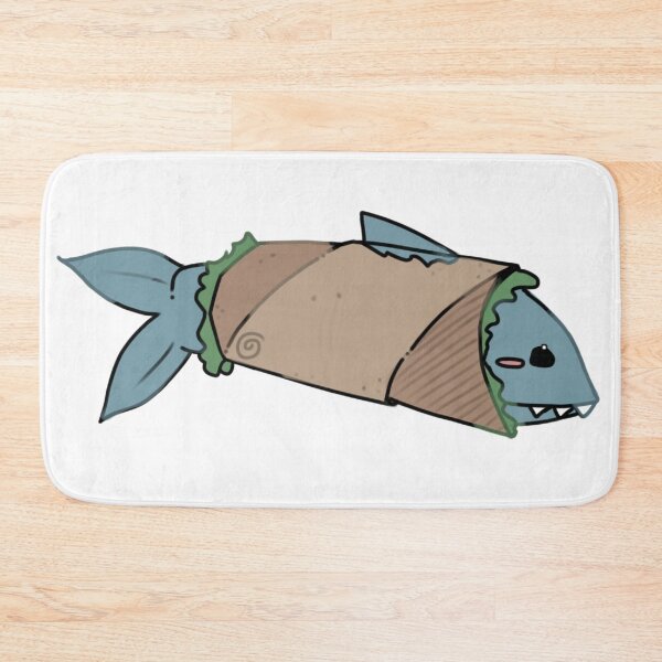 Item preview, - shark burrito - Little Lunchbox - white - designed and sold by echoztarrr.