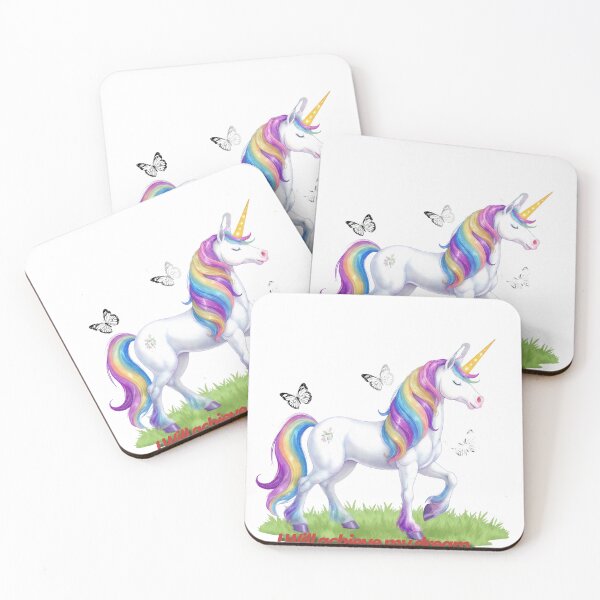 Item preview, Magical Rainbow Unicorn Dreaming Big Motivational Quote designed and sold by QutteshopLM .