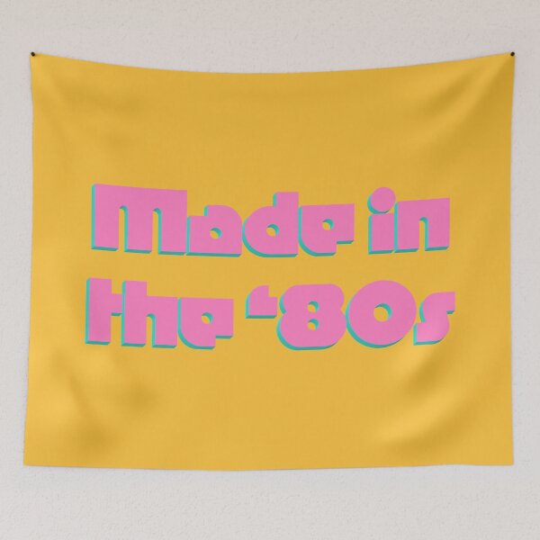 Item preview, Made In the '80s Pink on Yellow designed and sold by sillyjess.