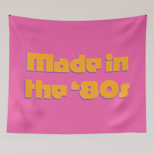 Item preview, Made In the '80s Orange on Pink designed and sold by sillyjess.